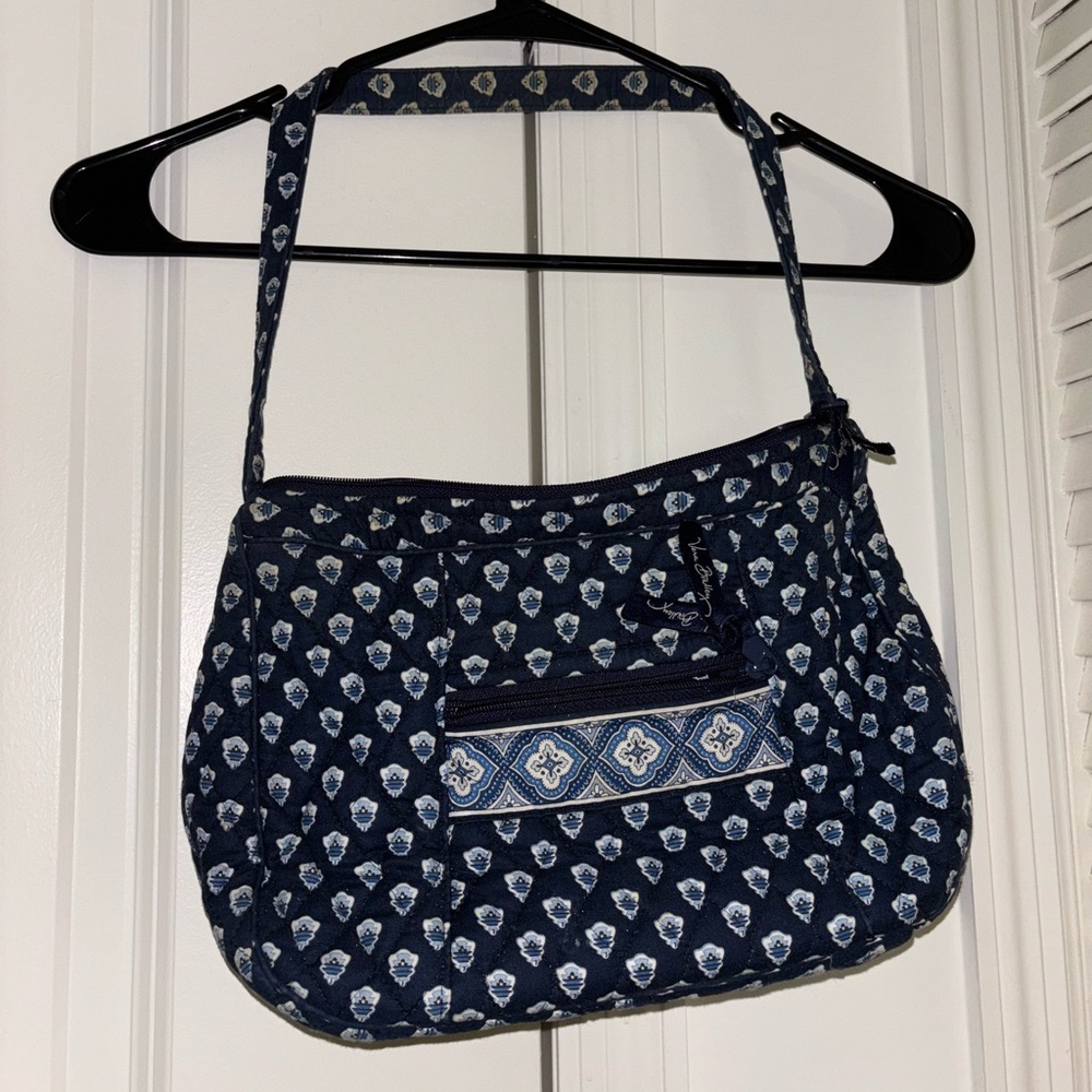 Vera Bradley Navy and White Mini Bag